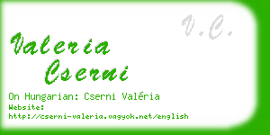 valeria cserni business card
